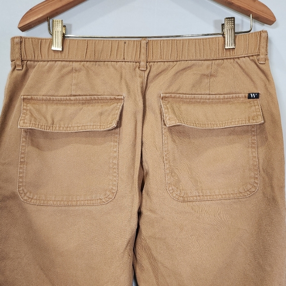2 Fo 20 Tan Cargo Joggers with Drawstring Waist and Elastic Cuffs - Picture 5 of 9